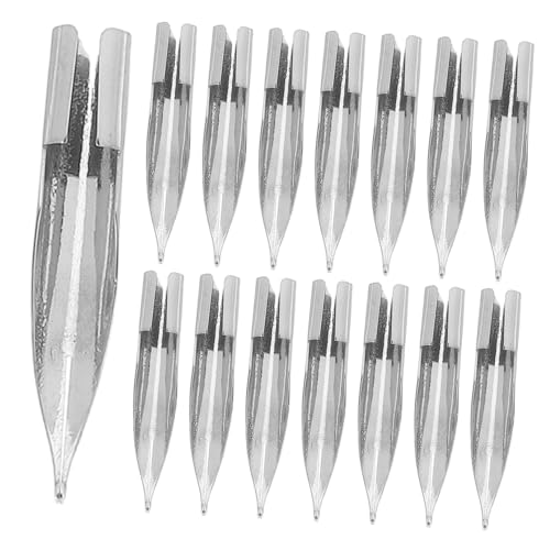 Tofficu 25 Stück Stift kopf Ersatznibs für Füller Ersatzfedern für Füllfederhalter Kalligraphie -Nibs Metallersatzmarker Stiftspitzen Ersatzspitzen für Stylus-Spitzen Gold Silver Tofficu 25 Stück Stift kopf Ersatznibs für Füller Ersatzfedern für Füllfederhalter Kalligraphie -Nibs Metallersatzmarker Stiftspitzen Ersatzspitzen für Stylus-Spitzen Gold Silver von Tofficu