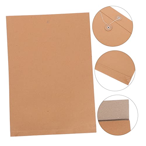 Tofficu 25 Stück Teiliges Kraftpapier Dokumententaschen Papier Organizer mit Knopfverschluss Leichter Portfolio Ordner für Büro Schule Reisen und Geschäftsunterlagen von Tofficu