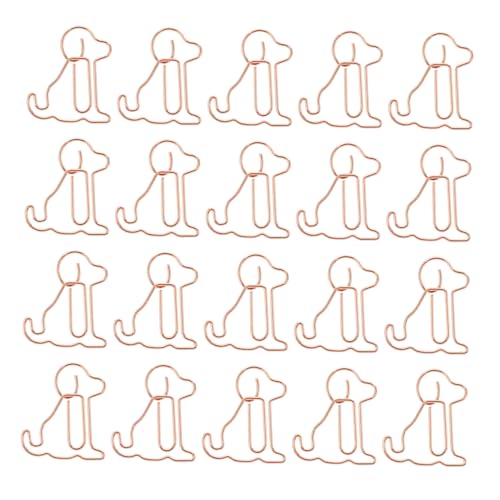 Tofficu 25 Stück Teiliges Roségold Metall Büroklammern in Hund Form Kreative Lesezeichen Clips für Notizen Dokumente Geschenke und Bürobedarf Langlebig Stilvoll Tier Design Tofficu 25 Stück Teiliges Roségold Metall Büroklammern in Hund Form Kreative Lesezeichen Clips für Notizen Dokumente Geschenke und Bürobedarf Langlebig Stilvoll Tier Design von Tofficu