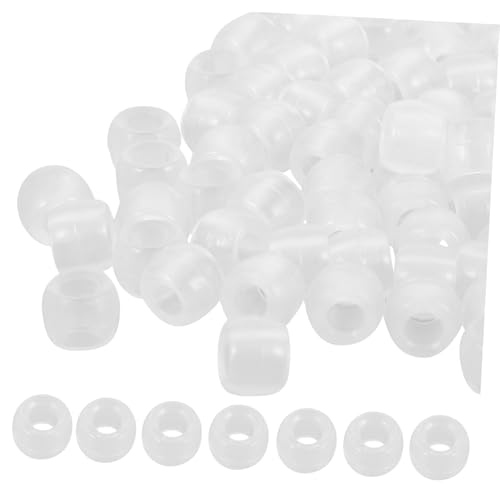 Tofficu 250 Stück Uv Perlen Kunststoff Farbwechselnde Uv Reaktive Ponyperlen Klar Transparente Perlen für Schmuckherstellung DIY Armband Ketten Zubehör von Tofficu