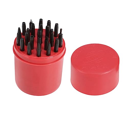 Tofficu 25Stücke Teiliges Uhrenband Stanzwerkzeug Hochwertige Punch Tools Für Uhrenreparatur Und Uhrmacherbedarf Praktische Aufbewahrung Roter Box Für Präzise Arbeiten von Tofficu