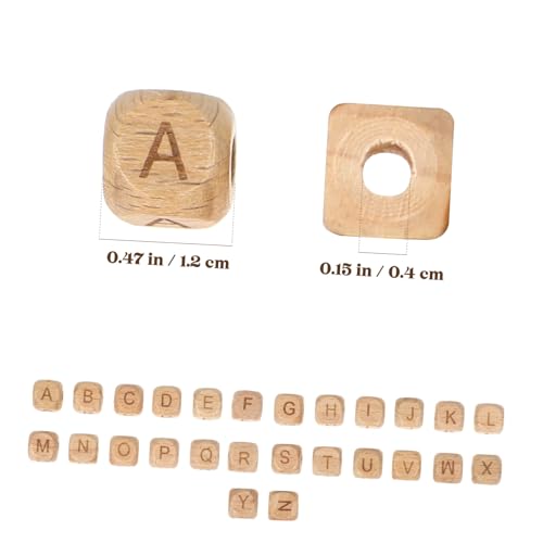 Tofficu 260 Stk. Teiliges Beech Holz Alphabetperlen Quadratische Holzbuchstaben für Diy Schmuck Armbänder Halsketten Lose Buchstabenperlen für Kreative Bastelprojekte und Geschenkideen Tofficu 260 Stk. Teiliges Beech Holz Alphabetperlen Quadratische Holzbuchstaben für Diy Schmuck Armbänder Halsketten Lose Buchstabenperlen für Kreative Bastelprojekte und Geschenkideen von Tofficu