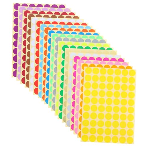 Tofficu 2800 Stück Teiliges Bunte Punktaufkleber Selbstklebende Farbetiketten für Büro Klassenzimmer Kreative Bastelprojekte Farbkodierung Einfache Anwendung Tofficu 2800 Stück Teiliges Bunte Punktaufkleber Selbstklebende Farbetiketten für Büro Klassenzimmer Kreative Bastelprojekte Farbkodierung Einfache Anwendung von Tofficu