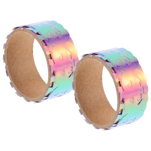 Tofficu 2Rollen Kürbismuster Klebeband Halloween Dekorationsklebeband für Geschenkverpackungen DIY Handwerk und Kreative Bastelprojekte für Halloween Feiern von Tofficu