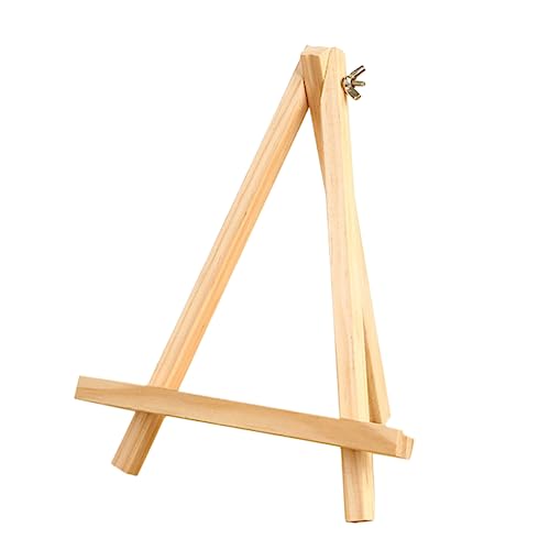Tofficu 2Stücke Mini Holz Staffelei Stabiler Kalender Display Solidem Holz Dreieckige Mini Staffeleien für Dekoration für Bilder Hellgelb Tofficu 2Stücke Mini Holz Staffelei Stabiler Kalender Display Solidem Holz Dreieckige Mini Staffeleien für Dekoration für Bilder Hellgelb von Tofficu