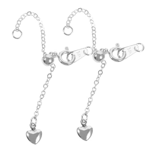 Tofficu 2Stücke Verstellbare Ketten mit Karabinerverschluss für DIY Schmuckherstellung für Halsketten und Armbänder Robustem von Tofficu