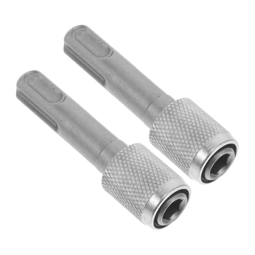 Tofficu 2pcs Hammerbohranpassungs -runde Schaft Zum Shank -konverter 6,35 Mm Sechskantbohrer Bitadapter Tragbarer Elektroschlüsselumwandlungskopf Für Schraubenschlüssel von Tofficu