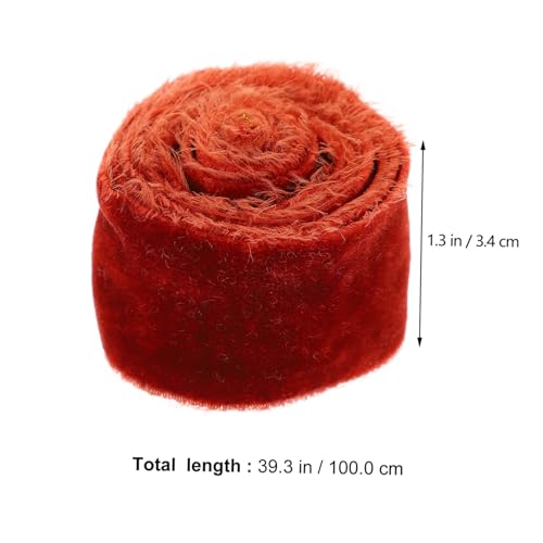 Tofficu 3 Rollen Dekoratives Samtband mit Ausgefransten Kanten DIY Geschenkband aus Polyester für Hochzeits Partydeko pro Vielseitig Verwendbar zum Basteln und Verpacken Tofficu 3 Rollen Dekoratives Samtband mit Ausgefransten Kanten DIY Geschenkband aus Polyester für Hochzeits Partydeko pro Vielseitig Verwendbar zum Basteln und Verpacken von Tofficu