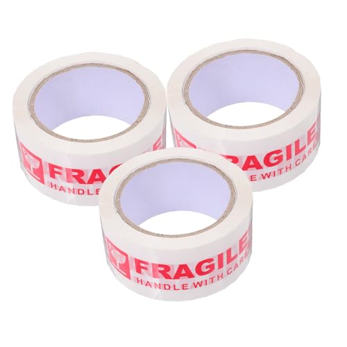 Tofficu 3 Rollen Fragile Warning Klebeband Selbstklebend Stark Haftend Für Zerbrechliche Pakete Versand Umzug Lagerung Sicheres Verpackungsband Tofficu 3 Rollen Fragile Warning Klebeband Selbstklebend Stark Haftend Für Zerbrechliche Pakete Versand Umzug Lagerung Sicheres Verpackungsband von Tofficu