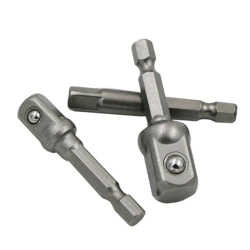 Tofficu 3 STÜCKE Teiliges Stecknussadapter Set aus Edelstahl und Vanadium Stahl mit Kugelraster für Festen Sitz Quadratantrieb Kompatibel mit Elektroschraubern und Bohrmaschinen Tofficu 3 STÜCKE Teiliges Stecknussadapter Set aus Edelstahl und Vanadium Stahl mit Kugelraster für Festen Sitz Quadratantrieb Kompatibel mit Elektroschraubern und Bohrmaschinen von Tofficu