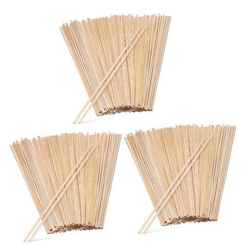Tofficu 3 Sätze 100 Diy-holzleisten (300 * 3 * 3 Mm) Bastelzeug Craft Dekoring Decor Bastel Material Farbstifte Birke Leer Mini-sticks Bastelstreifen Aus Holz Holzverkleidung 100 Stück * 3 von Tofficu
