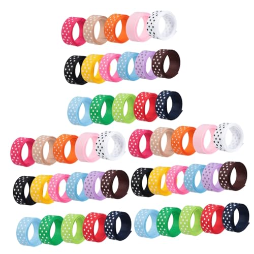 Tofficu 3 Sätze 16 Mm Bedrucktes Rippenband Aus Polyester Mit Punkten Grünes Band Haarband Dekorativ Rosa Schleife Nähen Hairbands Haar Schleife Bastel Haarbänder Geschenkband 16 Stück * 3 von Tofficu