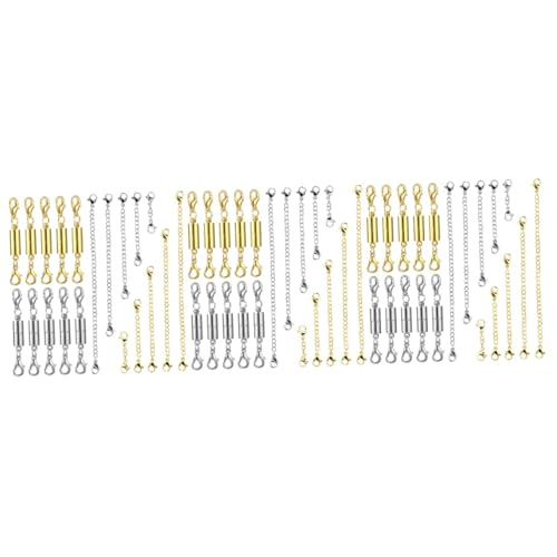 Tofficu 3 Sätze Armbandverlängerung Schmuck Schließe Kette Schlüssel Für Herstellung Magnetverschlüsse Magnetischer Stecker Magnetische Verbindungsverschlüsse Rostfreier Stahl 10 Stück * 3 von Tofficu