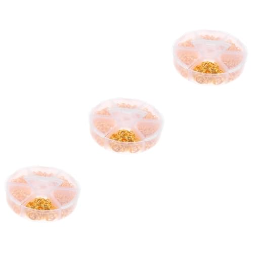 Tofficu 3 Sätze Band Sprungringe Reiz Teilt Armbänder Rostfrei Schmuckringe Zubehör Halskette Spaltring Für Diy-schmuck Biegeringe Zur Schmuckherstellung Eisen Golden 690 Stück * 3 von Tofficu