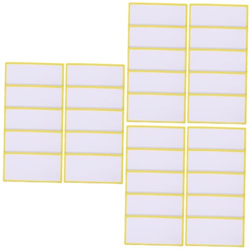 Tofficu 3 Sätze Beschreibbare Magnetschilder Wiederverwendbare Magnetische Für Whiteboard Kühlschrank Büroorganisation Für Namenskennzeichnung Und Beschriftung 10 Stück * 3 von Tofficu
