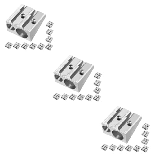 Tofficu 3 Sätze Bleistiftspitzer Mit Doppelloch Erwachsene Bleistiftschärfer Bleistiftanspitzer Anleitung Zum Doppelloch-bleistiftspitzer Bleistiftspitzer Aus Metall Silver 10 Stück * 3 Tofficu 3 Sätze Bleistiftspitzer Mit Doppelloch Erwachsene Bleistiftschärfer Bleistiftanspitzer Anleitung Zum Doppelloch-bleistiftspitzer Bleistiftspitzer Aus Metall Silver 10 Stück * 3 von Tofficu
