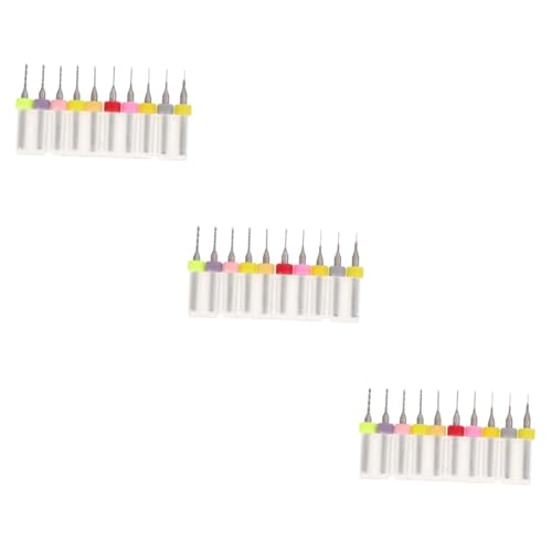 Tofficu 3 Sätze Bohren Bohrer Mit Hoher Härte Klein Twist Bohrerzubehör Lochbohrer Miniatur Spiralbohrer D Werkzeug Mini-bohrer Schleifbohrer Schmuckbohrer Wolfram Stahl 10 Stück * 3 von Tofficu