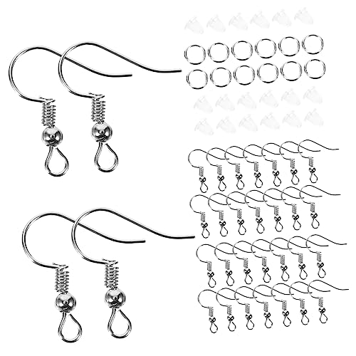 Tofficu 3 Sätze DIY Ohrring Haken Set Teile Ohrhaken und Ohrstecker für Schmuckherstellung für Kreative Bastelprojekte und Individuellen Schmuck Leicht und Sicher für Ears von Tofficu