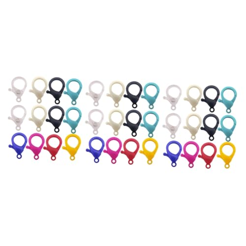 Tofficu 3 Sätze Farbschlüsselanhänger Reiz Klaue Für Jewelry Hooks Schließe Verschlussclip Karabiner Schlüsselringe Verschluss Schlüsselbundclip Verschlüsse Groß Zubehör Harz 40 Stück * 3 von Tofficu