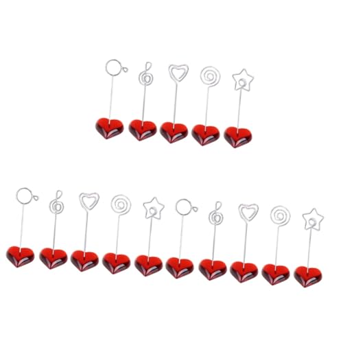 Tofficu 3 Sätze Fotoclip Notizclip Bilderhalter Tischnummernhalter Für Hochzeiten Kartennummernhalter Tischfotohalter Für Tische Fotoclips Halter Clip Fotohalter Aus 5 Stück * 3 von Tofficu