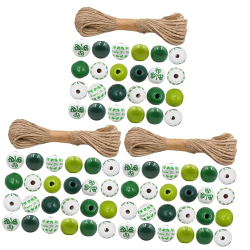 Tofficu 3 Sätze Hanfseil-perlenset Lose Perlen Bausatz Perlen Für Schmuckhersteller Dekorationen Zum St. Patricks Day Abstandsperlen Natur Girlande Spacer Perlen Light Green Holz Tofficu 3 Sätze Hanfseil-perlenset Lose Perlen Bausatz Perlen Für Schmuckhersteller Dekorationen Zum St. Patricks Day Abstandsperlen Natur Girlande Spacer Perlen Light Green Holz von Tofficu
