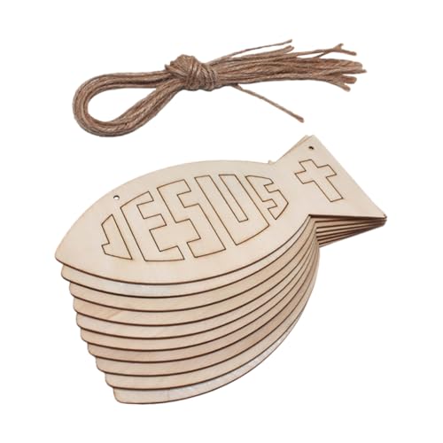 Tofficu 3 Sätze Holzfisch Deko Teilig mit Hanfschnur Robuste Holzscheiben für DIY Wand und Partydekoration Handliche Holzanhänger für Basteln Geburtstag Kommunion und Tofficu 3 Sätze Holzfisch Deko Teilig mit Hanfschnur Robuste Holzscheiben für DIY Wand und Partydekoration Handliche Holzanhänger für Basteln Geburtstag Kommunion und von Tofficu