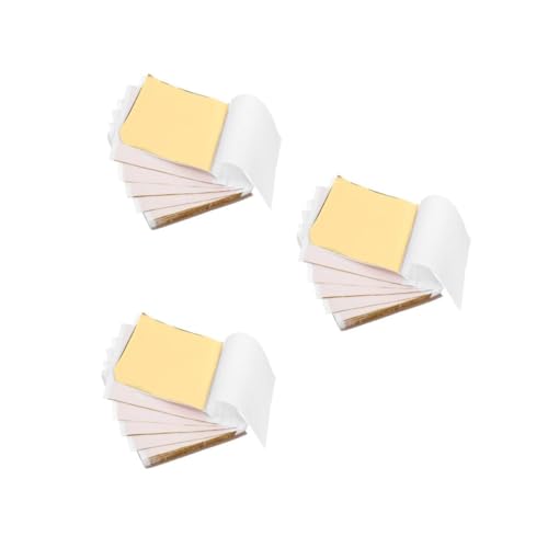 Tofficu 3 Sätze Imitationsgoldfolie Antikgoldfolienpapier Goldfolie Für Nägel Goldfolien Hintergrund Selbstklebendes Geschenkpapier Blattfolienpapier Goldenes Eloxiertes 100 Stück * 3 Tofficu 3 Sätze Imitationsgoldfolie Antikgoldfolienpapier Goldfolie Für Nägel Goldfolien Hintergrund Selbstklebendes Geschenkpapier Blattfolienpapier Goldenes Eloxiertes 100 Stück * 3 von Tofficu