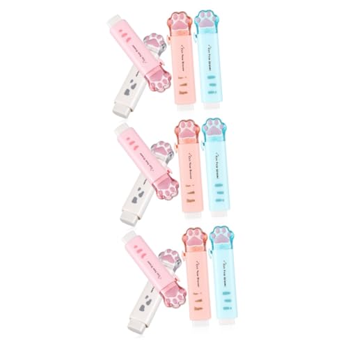 Tofficu 3 Sätze Katzenpfoten Radiergummis Kawaii Radierer Lustige Kompakte Und Radierer Für Büro Und Schule 4 Stück * 3 von Tofficu