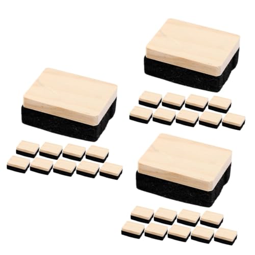 Tofficu 3 Sätze Kleine Schwarze Tafellöscher Multifunktionale Filzradierer Für Präsentationen Schonend Zur Oberfläche Effiziente Für Optimale Nutzung 10 Stück * 3 von Tofficu