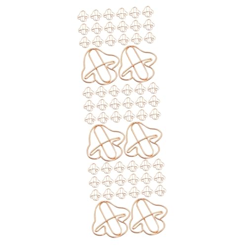 Tofficu 3 Sätze Pilz-büroklammer Büroklammern Fürs Büro Thematisiert Winzig Dokumentieren Multi Bürozubehör Papierklammer Süße Büroklammern Büroklammer Süß Eisen Rose Gold 20 Stück * 3 von Tofficu