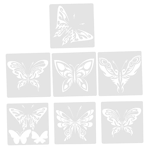 Tofficu 3 Sätze Schmetterling Zeichnungsvorlage Malvorlagen Für Schablonen Für Wandbemalung Halloween Schablonen Formen Bastelsets Für Bastelschablonen Beige 7 Stücke * 3 von Tofficu