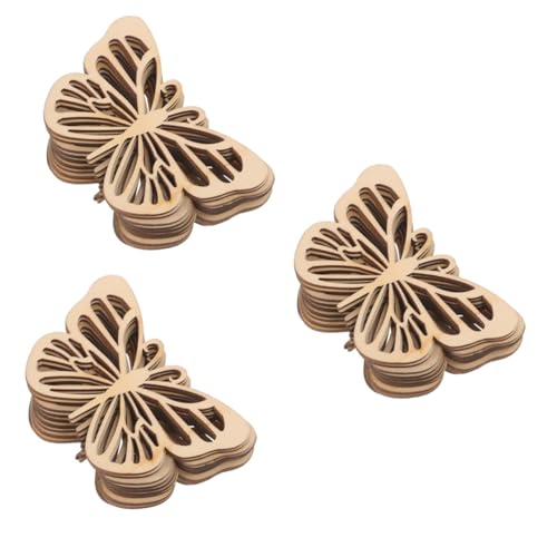 Tofficu 3 Sätze Schmetterlingsausschnitte Dekorationen Gartenfarbe Party Schmetterlingsdekor Schmetterlingsförmige Ausschnitte Schmetterlinge Hochzeit Kleine Flügel 10 Stück * 3 von Tofficu