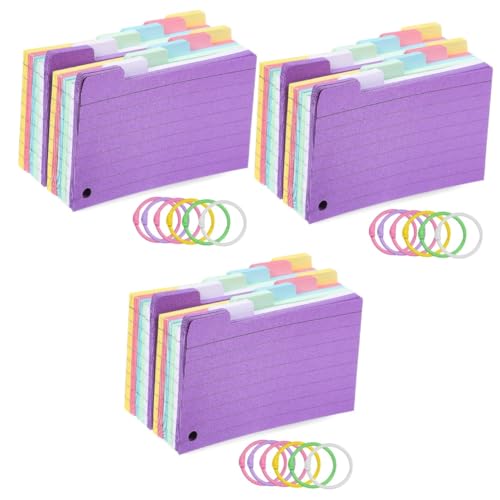 Tofficu 3 Sätze Spule Notizblock Ring Weiße Karteikarten Anzeigekarte Süße Karteikarten Indexkarten Mit Register Linierter Karteikartenblock Lernkarten Wortnotizkarten Eisen 300 Blatt*3 Tofficu 3 Sätze Spule Notizblock Ring Weiße Karteikarten Anzeigekarte Süße Karteikarten Indexkarten Mit Register Linierter Karteikartenblock Lernkarten Wortnotizkarten Eisen 300 Blatt*3 von Tofficu