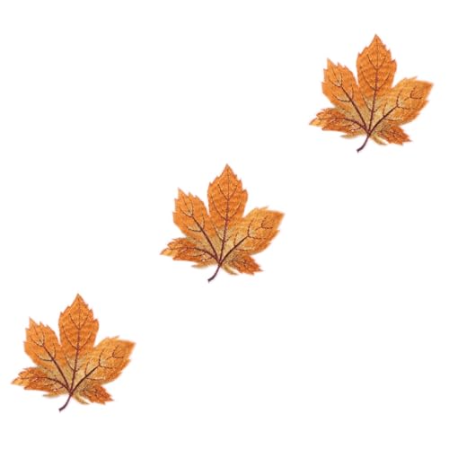 Tofficu 3 Sätze Stickerei Applikation Ahornblattflecken Stickereiflecken Aufnäher Nähen Dekoration Wald Für Bastelzeug Craft Ahornblattapplikation Stickaufkleber Kabel Yellow 12 Stück * 3 von Tofficu