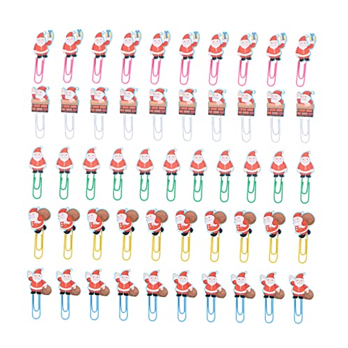 Tofficu 3 Sätze Weihnachts-büroklammer Weihnachtsmann Büroklammern Weihnachts-lesezeichen-clip Mini-büroklammer Papierklammern Lesezeichen Weihnachtsmann Groß Colorful Nickel 50 Stück * 3 Tofficu 3 Sätze Weihnachts-büroklammer Weihnachtsmann Büroklammern Weihnachts-lesezeichen-clip Mini-büroklammer Papierklammern Lesezeichen Weihnachtsmann Groß Colorful Nickel 50 Stück * 3 von Tofficu
