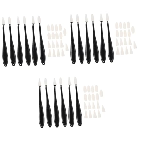 Tofficu 3 Sätze Werkzeuge Zum Zeichnen Von Skizzen Gel Make-up-schwämme Foundation-schwamm Radierer Stift Eraser Pen Skizze Wischt Pinsel Ab Radiergummi Für Künstler Pp Black 6 Stück * 3 von Tofficu