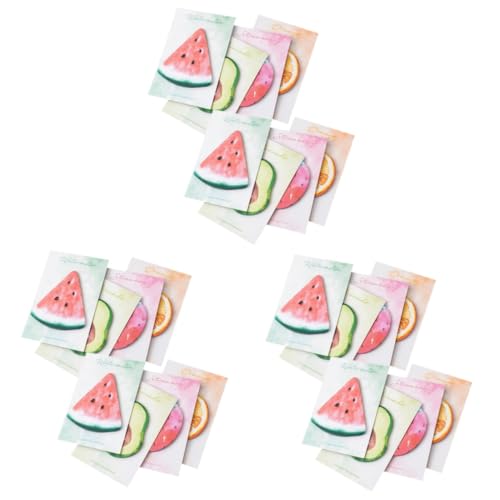 Tofficu 3 Stück 8 Lustige Haftnotizen Bunt Pads Zu Büro-notizblöcke Aufkleber Für Büronotizen Memo-aufkleber Aufkleber Für Bücher Aufkleber Für Schulnotizen Notenvorrat Papier von Tofficu