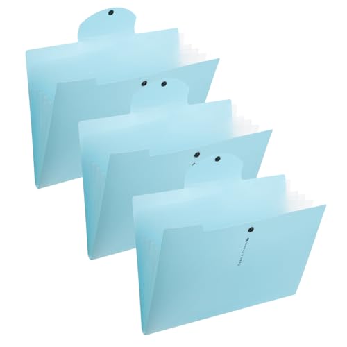Tofficu 3 Stück Aktentasche Aus Papier Produkt Büro Schule Blau Veranstalter Ordner Aktenhalter Blue Tofficu 3 Stück Aktentasche Aus Papier Produkt Büro Schule Blau Veranstalter Ordner Aktenhalter Blue von Tofficu