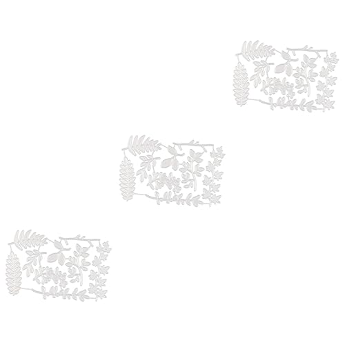 Tofficu 3 Stück Blumen Und Blätter Messerform Stanzformen Schneidwerkzeug Herstellung Grußkarte Stanzform Diy Scrapbooking Stanzschablone Handwerkliches Werkzeug Silver Kohlenstoffstahl von Tofficu