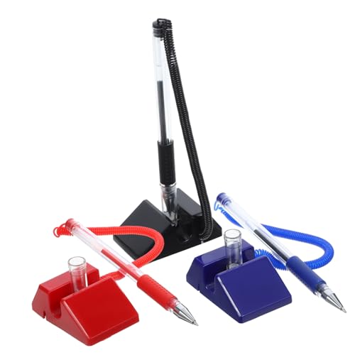 Tofficu 3 Stück Bürostift schreibgeräte schreibutensilien office zubehör Büro Zubehör statische Büro Tintenstift Sicherheitsstift Schreibtischstift Kugelschreiber für die Rezeption Plastik Tofficu 3 Stück Bürostift schreibgeräte schreibutensilien office zubehör Büro Zubehör statische Büro Tintenstift Sicherheitsstift Schreibtischstift Kugelschreiber für die Rezeption Plastik von Tofficu