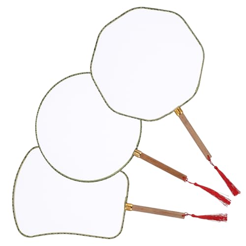 Tofficu 3 Stück DIY Malfächer Teiliges für Kreative Kinderaktivitäten Leere Handfächer zum Gestalten und Bemalen Bastelmaterial für Künstlerische von Kindern Tofficu 3 Stück DIY Malfächer Teiliges für Kreative Kinderaktivitäten Leere Handfächer zum Gestalten und Bemalen Bastelmaterial für Künstlerische von Kindern von Tofficu