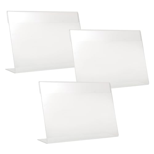 Tofficu 3 Stück Förmige Transparente Acryl Preisschildhalter Stabiler Tischaufsteller für Supermarkt Obst Gemüse Verkaufsstände Wiederverwendbar Leicht und Vielseitig Einsetzbar Tofficu 3 Stück Förmige Transparente Acryl Preisschildhalter Stabiler Tischaufsteller für Supermarkt Obst Gemüse Verkaufsstände Wiederverwendbar Leicht und Vielseitig Einsetzbar von Tofficu