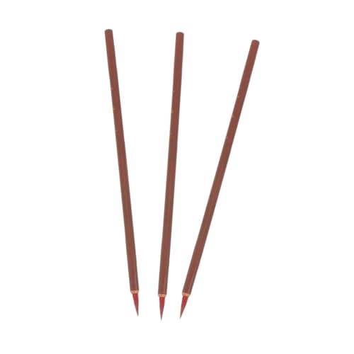 Tofficu 3 Stück Kleiner roter Schreibpinsel traditioneller chinesischer kalligraphiepinsel Strichzeichnungspinsel Kalligraphie-Stift-Kit zarter Pinsel Holz Camouflage Tofficu 3 Stück Kleiner roter Schreibpinsel traditioneller chinesischer kalligraphiepinsel Strichzeichnungspinsel Kalligraphie-Stift-Kit zarter Pinsel Holz Camouflage von Tofficu