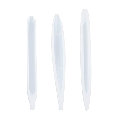 Tofficu 3 Stück Kristall-epoxy-form Epoxid-kugelschreiberform Gießformen Für Stifte Harz Form in Stiftform Epoxid-gießstiftform Form Für Diy-harzhandwerk Kugelschreiber Form Kieselgel von Tofficu