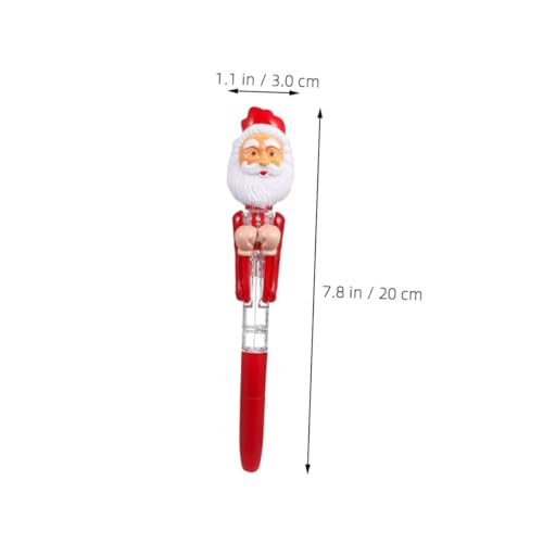 Tofficu 3 Stück LED Weihnachtskugelschreiber mit Santa Boxing Design Leuchtende Cartoon-kugelschreiber für Einzigartige Spielzeugstifte für Büro Schule und Weihnachtsgeschenke von Tofficu