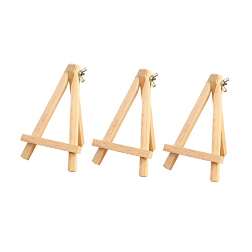 Tofficu 3 Stück Mini Holz Staffelei Dreieckiger Tischständer für Fotos Bilderrahmen Künstlerstaffelei Malstaffelei Leicht Vielseitig Tofficu 3 Stück Mini Holz Staffelei Dreieckiger Tischständer für Fotos Bilderrahmen Künstlerstaffelei Malstaffelei Leicht Vielseitig von Tofficu