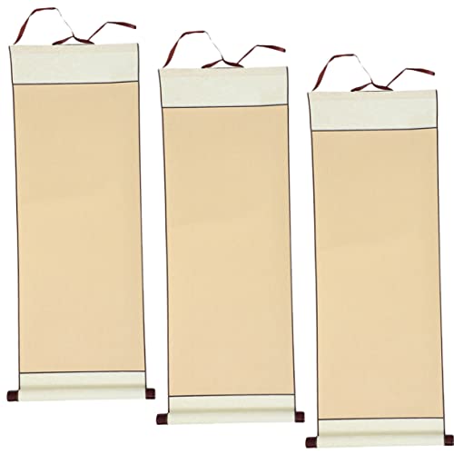 Tofficu 3 Stück Teiliges Antikes Xuan Papier Leere Chinesische Kalligraphie Hängerolle Hochwertiges Zeichenpapier mit Langsamer Tintenaufnahme Geeignet für Malerei und Wanddekoration Tofficu 3 Stück Teiliges Antikes Xuan Papier Leere Chinesische Kalligraphie Hängerolle Hochwertiges Zeichenpapier mit Langsamer Tintenaufnahme Geeignet für Malerei und Wanddekoration von Tofficu