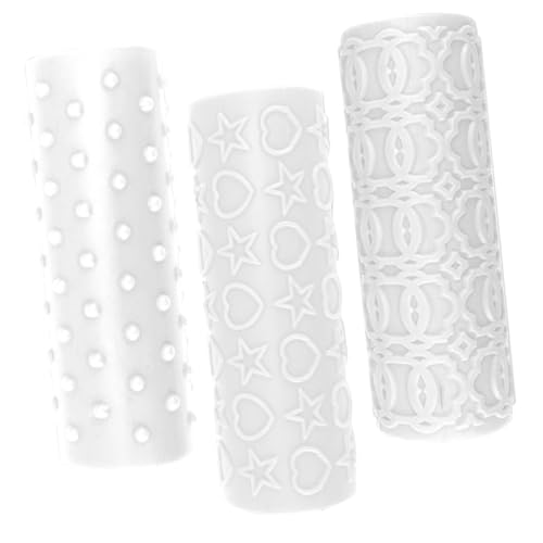 Tofficu 3 Stück Teiliges Clay Twig Roller aus Robustem Kunststoff Sicher und Handschonend für Polymer Clay Texturierung und Schmuckherstellung Leicht und Einfach zu Bedienen für Kreative von Tofficu