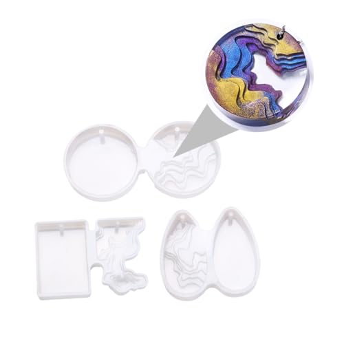 Tofficu 3 Stück Teiliges DIY Schmuck Anhänger Silikonform für Epoxidharz Harz Kreative Leiter Anhänger Formen für Schmuckherstellung Langlebig und Sicher Tofficu 3 Stück Teiliges DIY Schmuck Anhänger Silikonform für Epoxidharz Harz Kreative Leiter Anhänger Formen für Schmuckherstellung Langlebig und Sicher von Tofficu