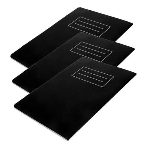 Tofficu 3 Stück Teiliges Notizbuch mit Kariertem Stabiles Schreibheft für Schüler und Büro Leichtes Vielseitiges Planer und Notizbuch mit Glattem von Tofficu